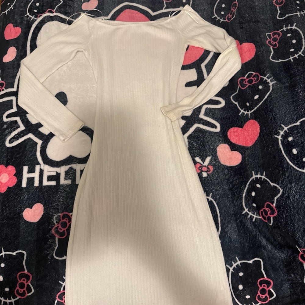 Silence + Noise White Textured Top
